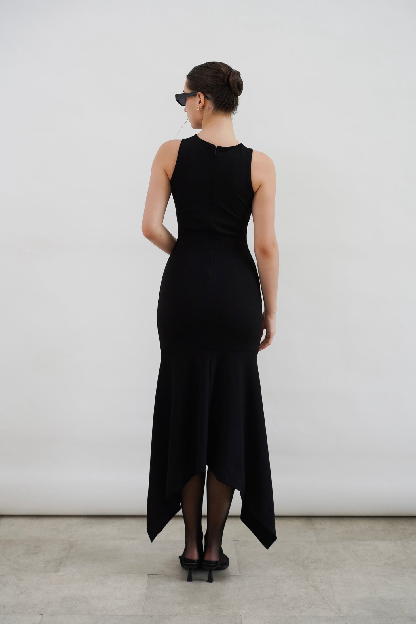 GIULLE - Flow Midi Dress in Black